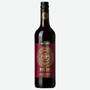 Вино Hardy s Bin 343 Cabernet Shiraz красное полусухое 0,75