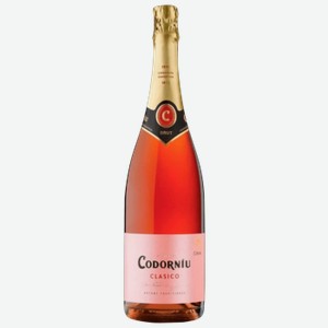 Вино игристое Codorniu Clasico Brut Rose Cava розовое брют 0,75 л