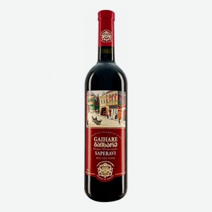 Вино Саперави Гайхаре сухое красное 10% 0,75л