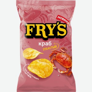 Чипсы FRY S 70гр Зубастый Краб