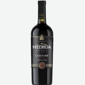 Вино Саперави Меджида марочное красное сухое 13% 0,75л