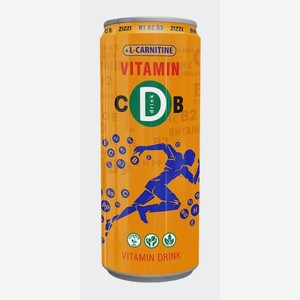 Напиток сильногазированный Зиззи Витамин D 0,43л ж/б