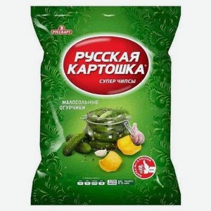 Чипсы Русская Картошка 105гр Малосольные огурчики
