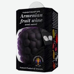Вино Gevorkian Winery Ежевичное красное полусладкое 0,75 л