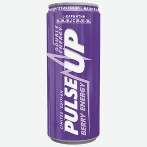 Энергетический напиток PulseUP Berry Energy 0,45 л ж/б