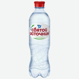 Вода питьевая минеральная Святой Источник газированная 0,5 л ПЭТ