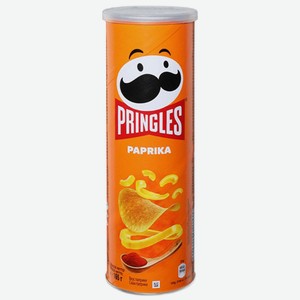 Чипсы Pringles Паприка, 165г туба