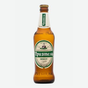 Пиво Приятель Живое светлое непастеризованное 4,7%, 450 мл