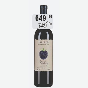 ДЕРЕВО ЖИЗНИ Алк. Ежевика 12% (Армения) 0,75 л красное полусладкое