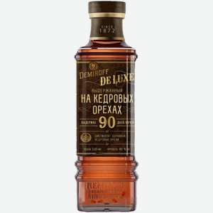 Ликер  Демирофф  Де Люкс, Выдержанный на кедровых орехах, настойка горькая, 500 мл