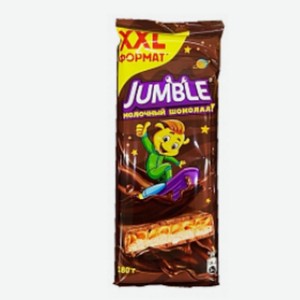 Шоколад Jumble с двухслойной начинкой 180г Россия