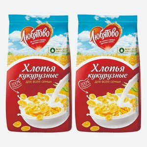 Готовый завтрак Кукурузные хлопья Любятово 300 г