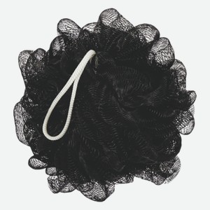 Мочалка шарик Black for Man черно-белая нейлон EuroHouse 50 г