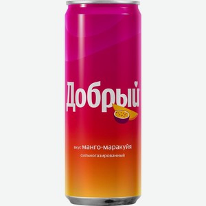 Вода  Добрый  Манго-Маракуйя, лимонад, в жестяной банке, 330 мл
