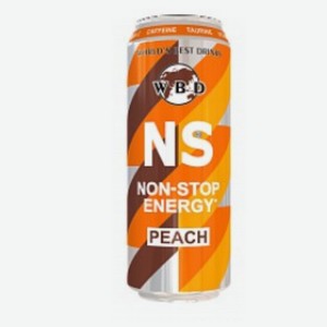 Напиток б/а тон.газ.  NS  PEACH. ж/б 0,45л М Россия