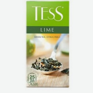 Чай зеленый ТЕСС Lime с цедрой 25х1,5г Россия