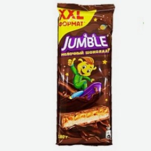 Шоколад  JUMBLE  с двухслойной начинкой 180г