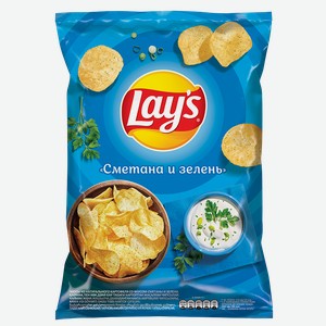 Чипсы LAY S® Сметана-зелень, 81г