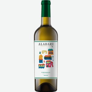 Вино  Аладари  Старый Тбилиси, Пиросмани белое, 750 мл, Белое, Полусухое