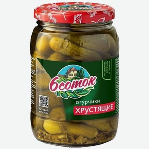Огурчики хрустящие 720мл Шесть соток Десан