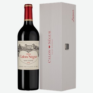 Вино Chateau Calon Segur (Saint-Estephe) в подарочной упаковке 0.75 л
