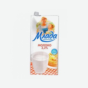 Молоко МЛАДА 3,2% 1л