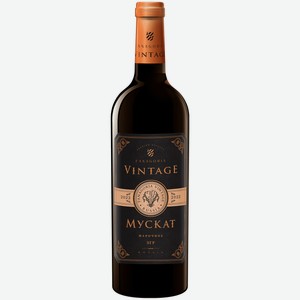 Вино ЗГУ Кубань Фанагория ВИНТАЖ «Мускат» 0.75 л