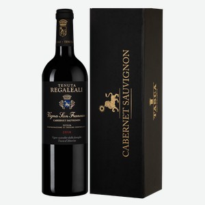 Вино Tenuta Regaleali Cabernet Sauvignon Vigna San Francesco в подарочной упаковке 0.75 л