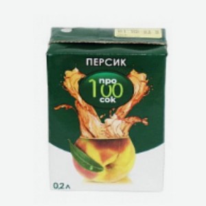 Нектар персиковый ТМ ПРО 100 сок 0,2л M