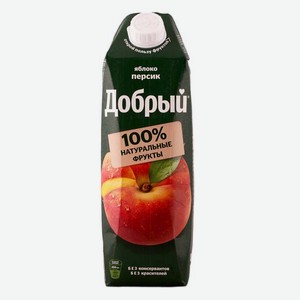 Сок Добрый Яблоко-персик 1л