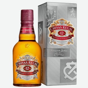 Виски Chivas Regal 12 Years Old в подарочной упаковке 0.375 л