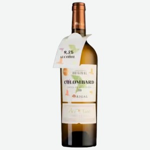 Вино Colombard Rigal белое полусухое 0,75 л
