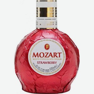 Ликер Моцарт Крем с Белым Шоколадом и Клубникой 0.5л