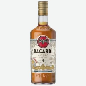 Ром Bacardi Anejo Cuatro 4 года 0,7 л