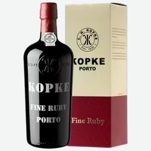 Портвейн Kopke Fine Ruby 0,75 л в подарочной упаковке