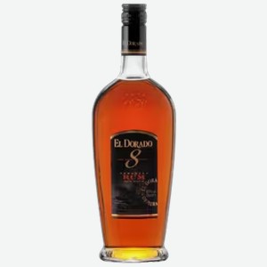 Ром El Dorado 8 лет 0,7 л в подарочной упаковке