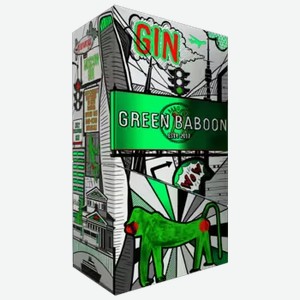 Джин Green Baboon 0,7 л в подарочной упаковке
