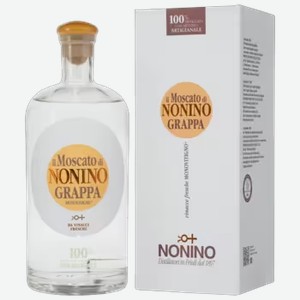 Граппа Il Moscato di Nonino Monovitigno 0,7 л в подарочной упаковке