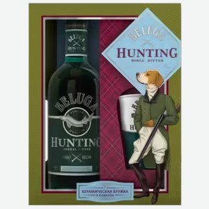 Ликер Hunting Травяной 0,7 л в подарочной упаковке + кружка