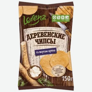 Чипсы картофельные Деревенские чипсы cо вкусом хрена 150 г