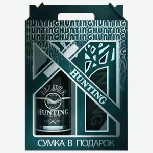 Ликер Hunting Herbal Bitter 0,7 л в подарочной упаковке + поясная сумка
