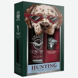Ликер Hunting Berry Bitter 0,7 л в подарочной упаковке + гейзер