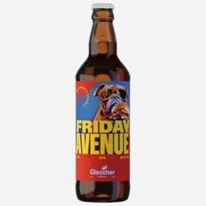 Пиво Gletcher Friday Avenue American Pale Ale светлое 0,5 л