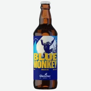 Пивной напиток Gletcher Blue Monkey Wheat Ale светлый 0,5 л