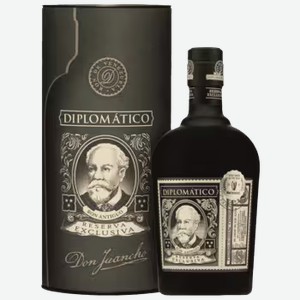 Ром Diplomatico Reserva Exclusiva 0,75 л в подарочной упаковке
