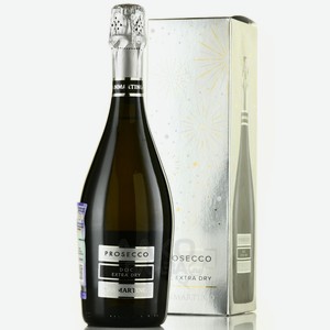 Вино игристое San Martino Prosecco DOC белое брют 750 мл в подарочной упаковке