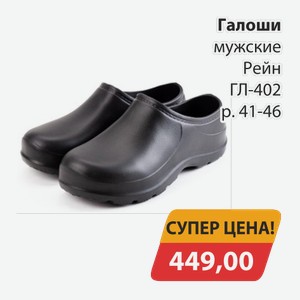 Галоши мужские Рейн ГЛ-402 р.41-46