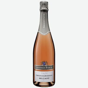 Вино игристое Simonnet-Febvre Creman de Bourgogne, розовое брют, 0,75 л, Франция