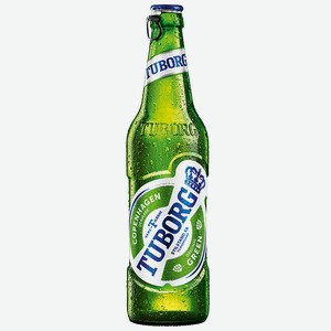 Пиво ТУБОРГ ГРИН, Светлое, 4,6%, 0,48л