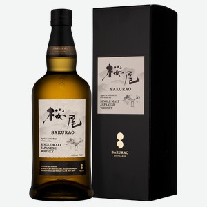 Виски Sakurao Single Malt в подарочной упаковке 0.7 л
